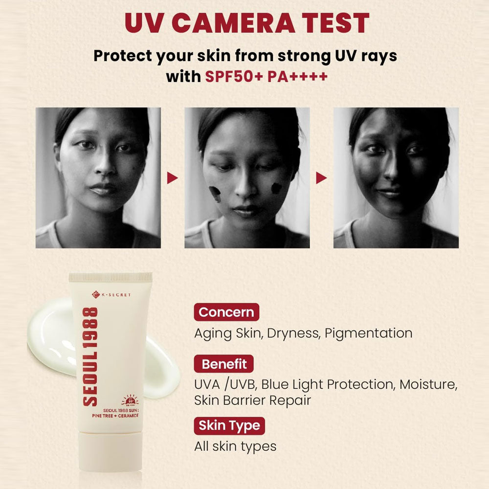 KSECRET SEOUL 1988 Sun : Pine Tree + Ceramide 50ml