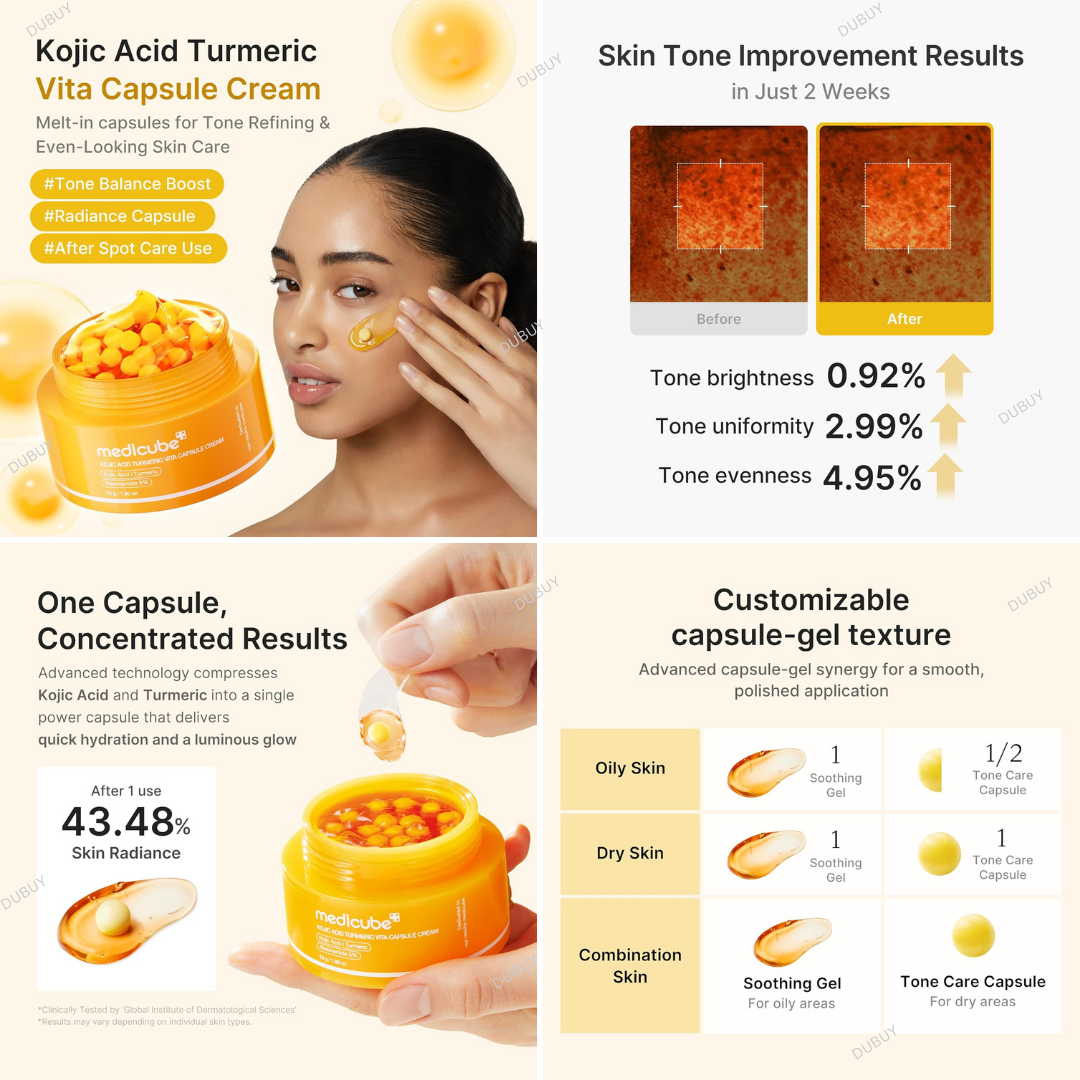 Medicube Kojic Acid & Turmeric Capsule Cream 53g