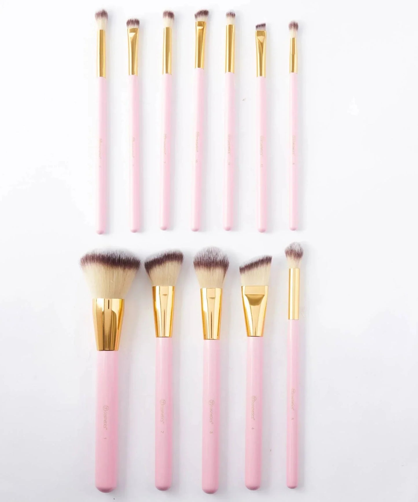 BH Cosmetics Pink Studded Elegance 12 Piece Brush Set (With Stand)