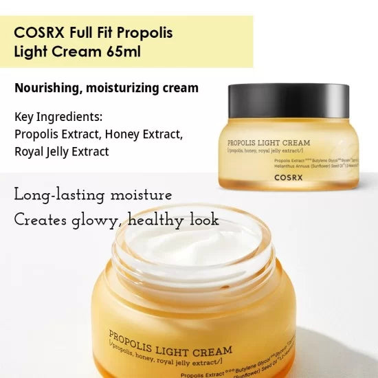 COSRX - FULL FIT PROPOLIS LIGHT CREAM 65ML