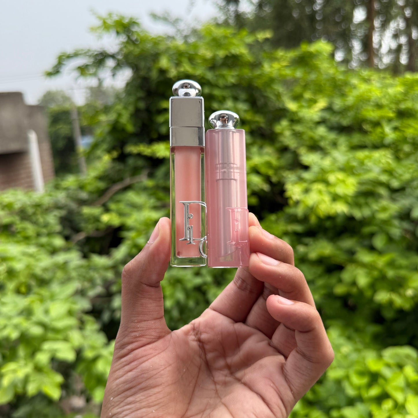 Dior Labial Set Travel Duo Lip Glow + Lip Maximizer Kit Pink 001 Pink