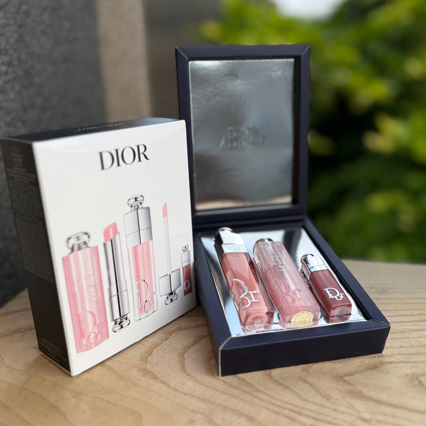 Dior Addict Lip Essentials 3pc Set + Gift Box Lip Glow & Maximizer