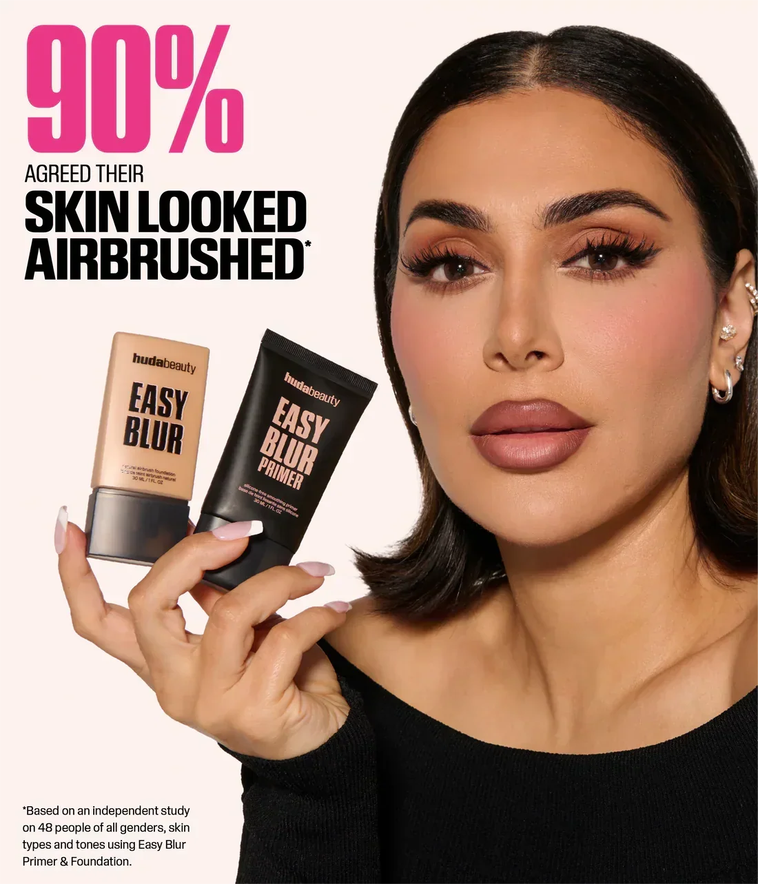 hudabeauty EASY BLUR SILICONE-FREE SMOOTHING & PORE-MINIMIZING PRIMER