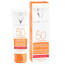 Vichy Capital Soleil Anti-Ageing 3-In-1 Antioxidant Care SPF50 50ml