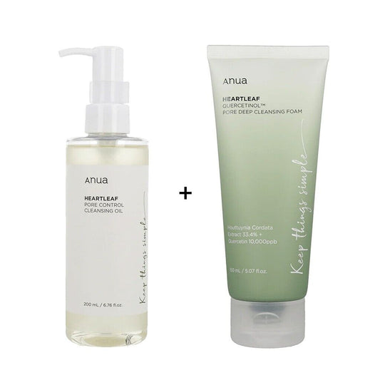 ANUA CLEANSING BUNDLE (CLEANSING OIL+FOAM CLEANSER)